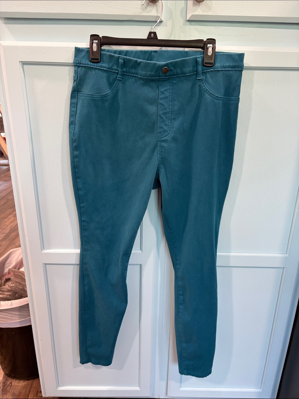 Time and Tru Teal Blue Stretch Jeggings